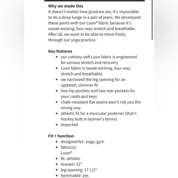 Lululemon Kung Fu Pant Heathered Black Size M - Picture 8 of 16